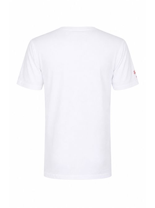 T-shirt Emilie in cotone con ricamo Abbronzatissima Mc2 Saint Barth | EMI000109789L